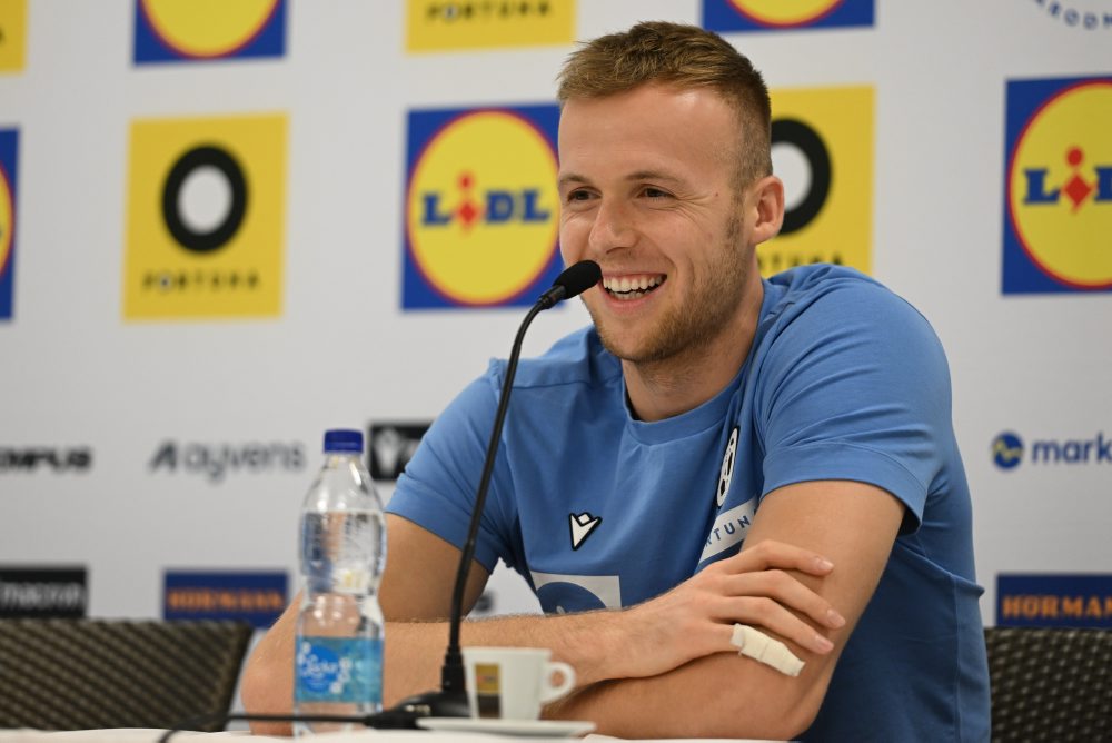 Tlačová konferencia slovenskej futbalovej reprezentácie pred zápasmi Ligy národov proti Švédsku a Azerbajdžanu