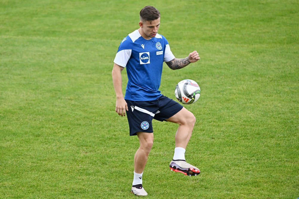 Tréning slovenskej futbalovej reprezentácie pred zápasmi Ligy národov proti Švédsku a Azerbajdžanu