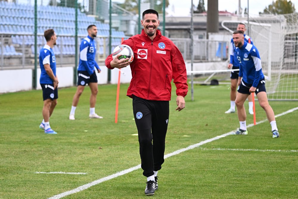 Tréning slovenskej futbalovej reprezentácie pred zápasmi Ligy národov proti Švédsku a Azerbajdžanu