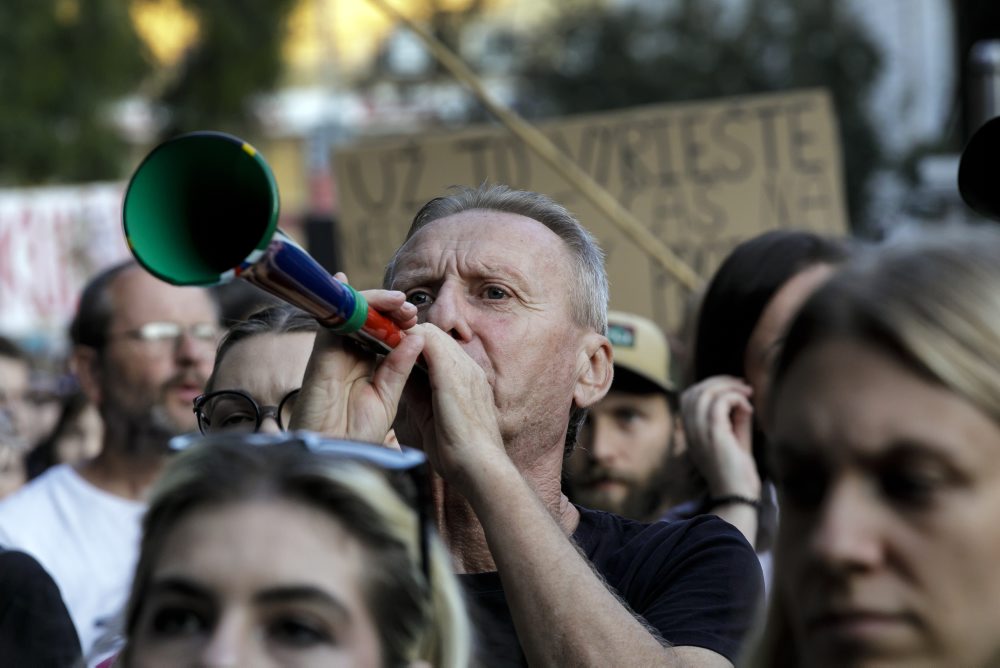 Občiansky protest na podporu Kultúrneho štrajku v Bratislave