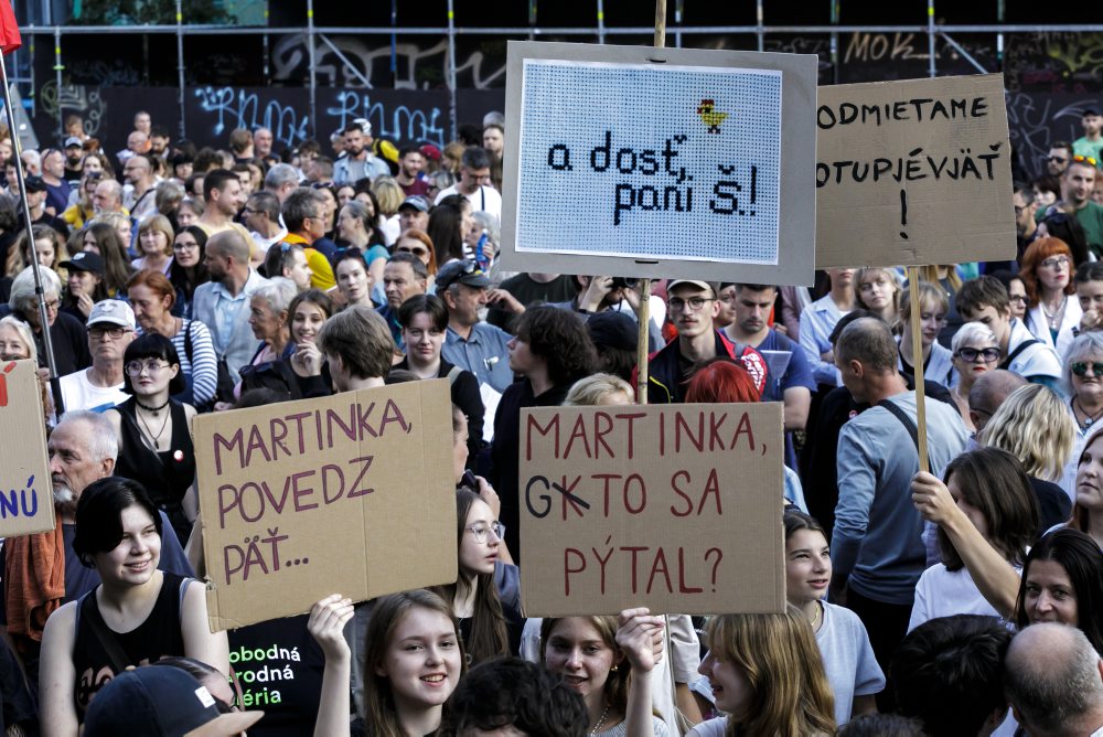 Občiansky protest na podporu Kultúrneho štrajku v Bratislave