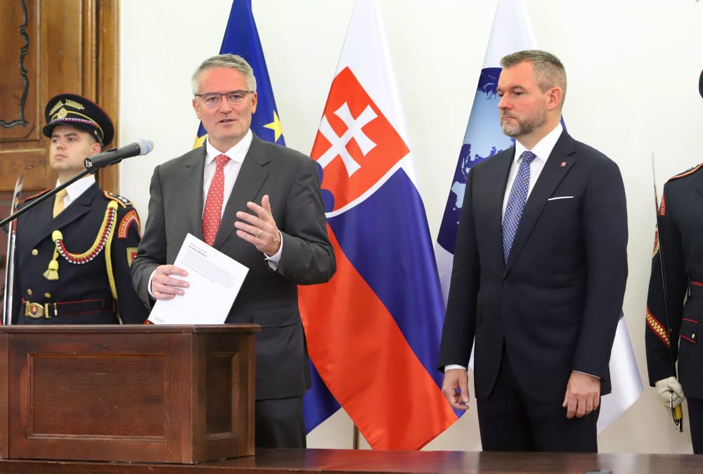 Prezident SR Peter Pellegrini prijal v Banskej Bystrici generálneho tajomníka OECD Mathiasa Cormanna