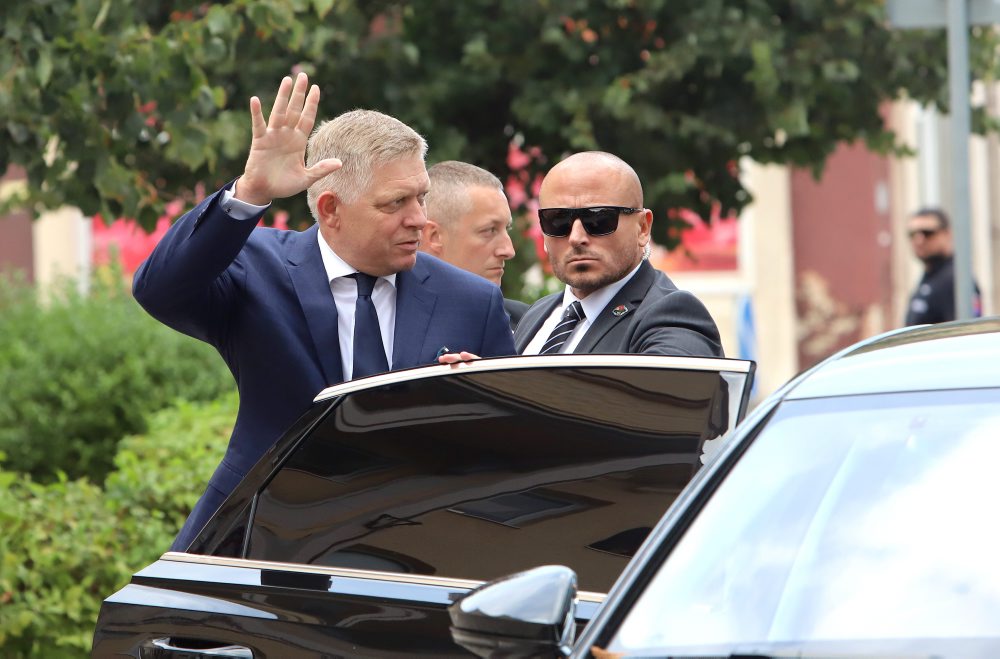 Predseda vlády SR Robert Fico v Handlovej