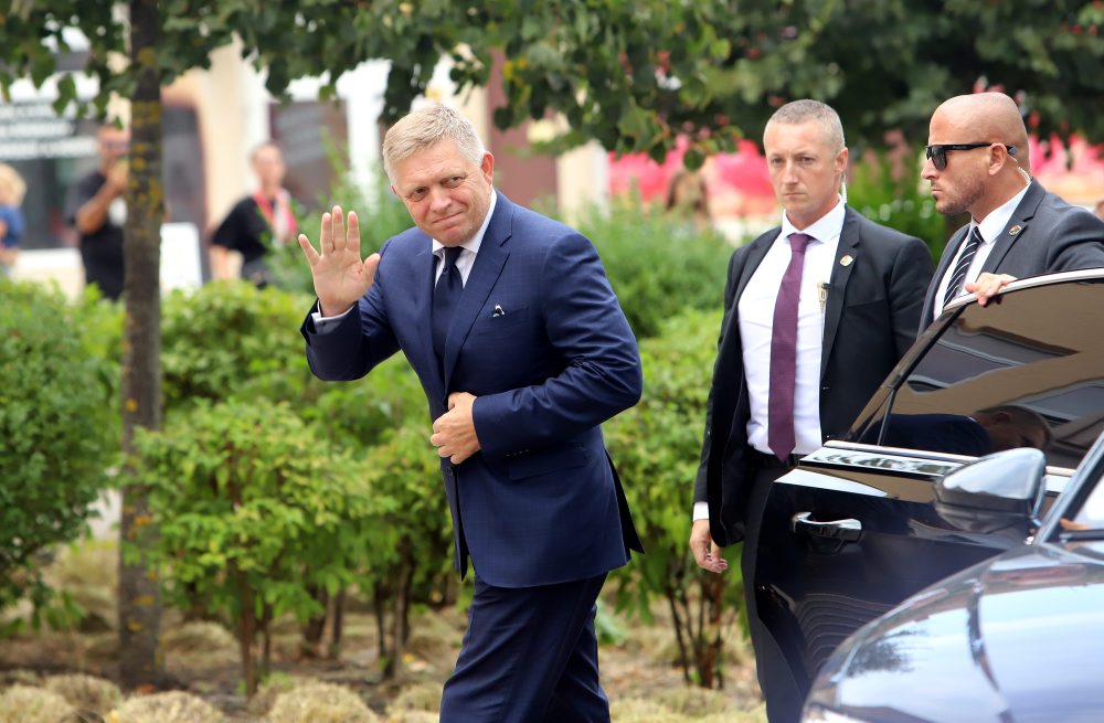 Predseda vlády SR Robert Fico v Handlovej