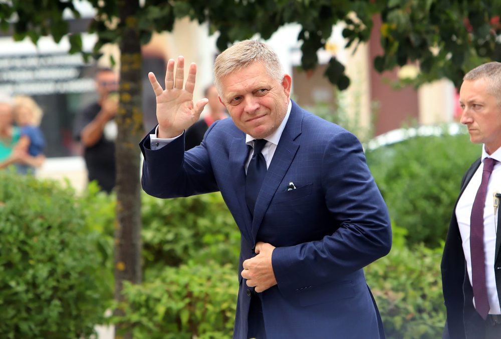 Predseda vlády SR Robert Fico v Handlovej