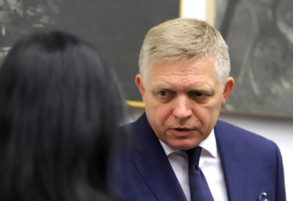 Predseda vlády SR Robert Fico v Handlovej