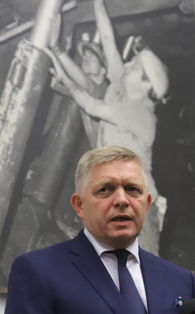 Predseda vlády SR Robert Fico v Handlovej