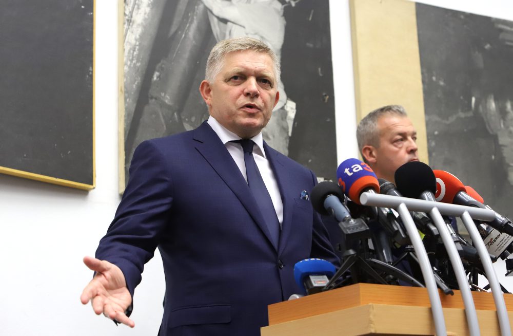 Predseda vlády SR Robert Fico v Handlovej