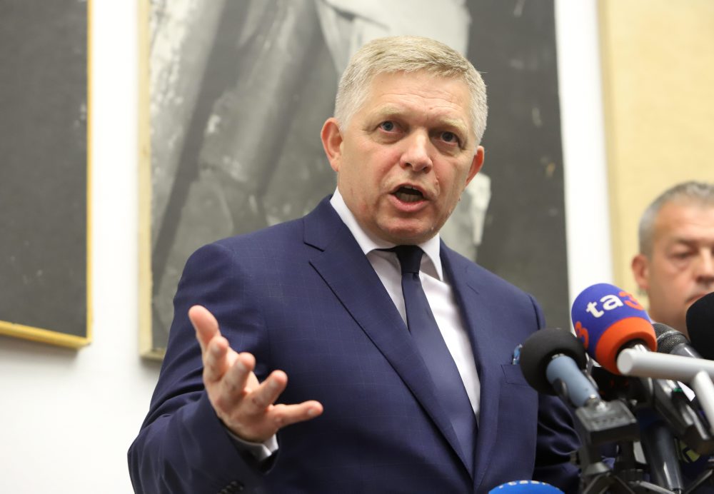 Predseda vlády SR Robert Fico v Handlovej