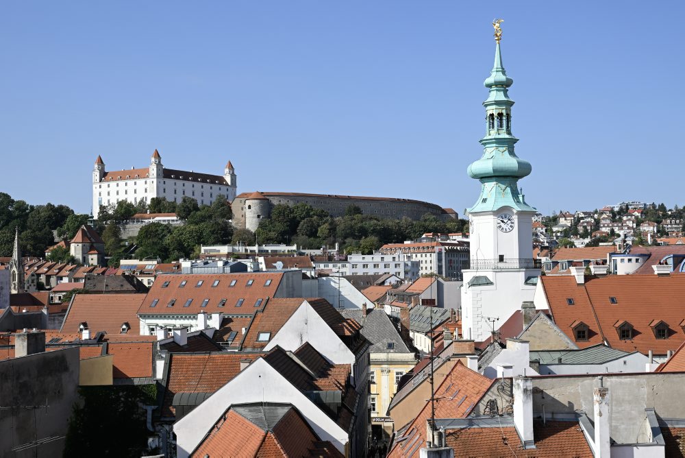 Budovy v historickej časti Bratislavy 