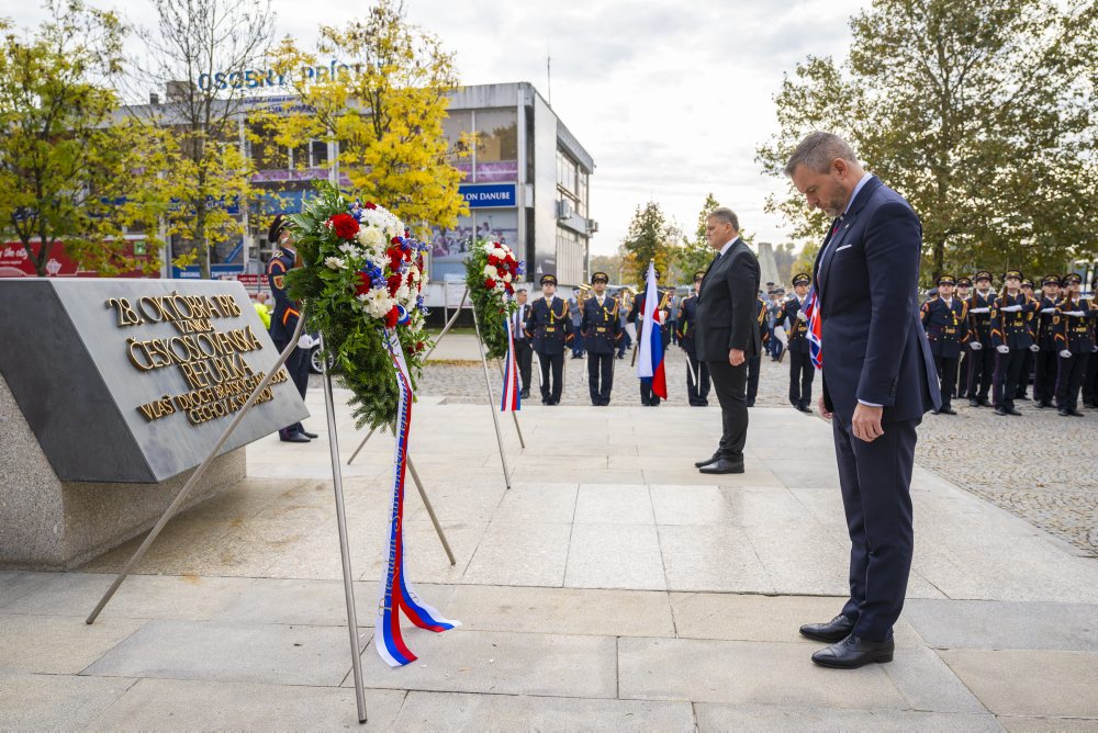 Prezident SR Peter Pellegrini položil veniec pri príležitosti 106. výročia vzniku Československej republiky 