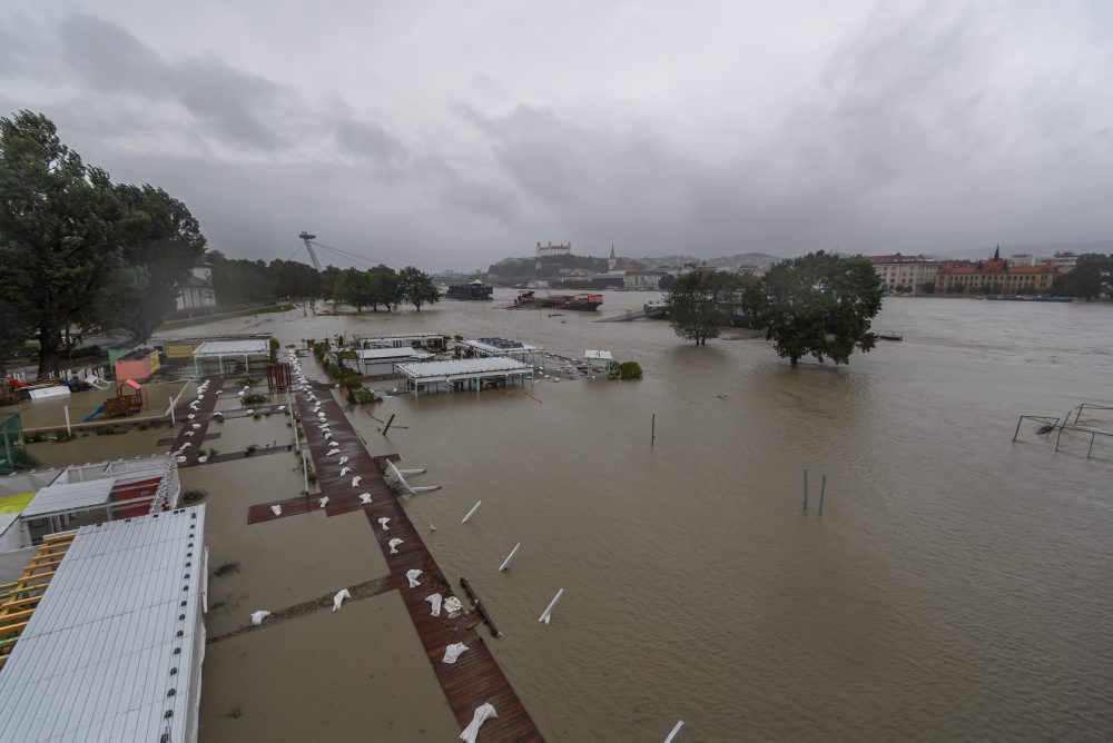 Situácia na rieke Dunaj v Bratislave 