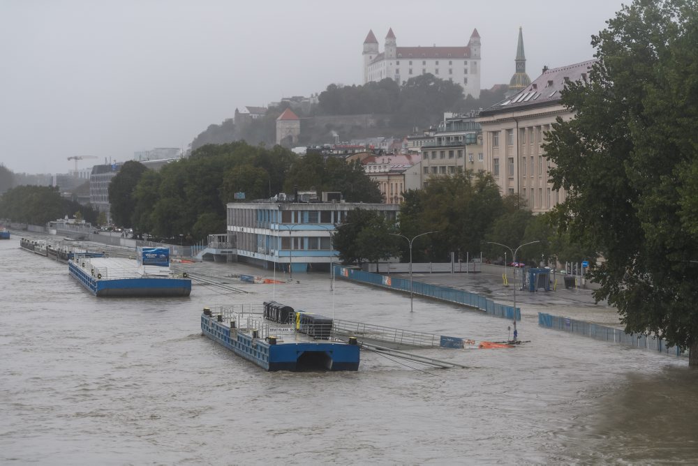 Situácia na rieke Dunaj v Bratislave 