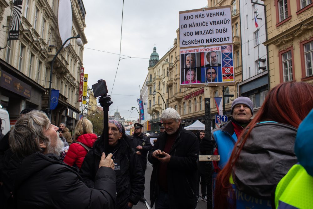 Spomienka na Nežnú revolúciu v Prahe