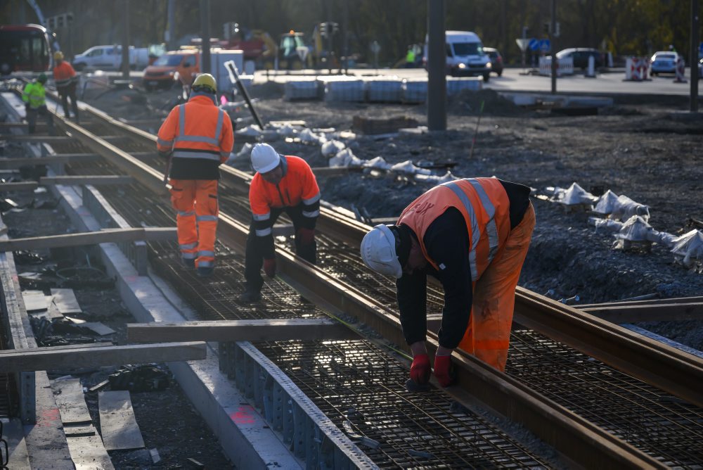 Napredovanie vo výstavbe petržalskej električky