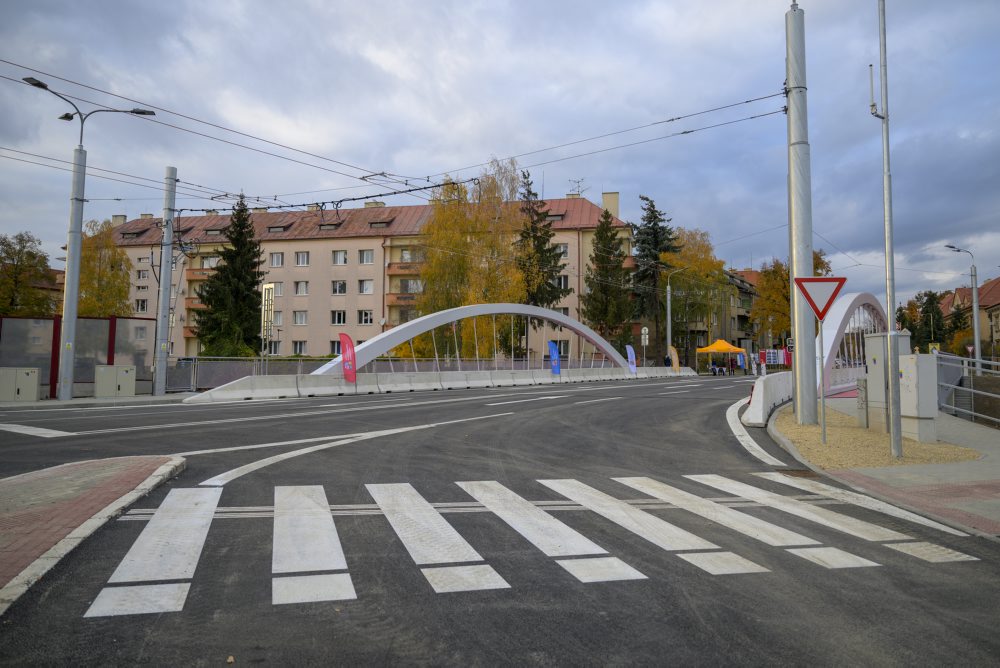 Dokončený most na ulici Lesík delostrelcov v Prešove