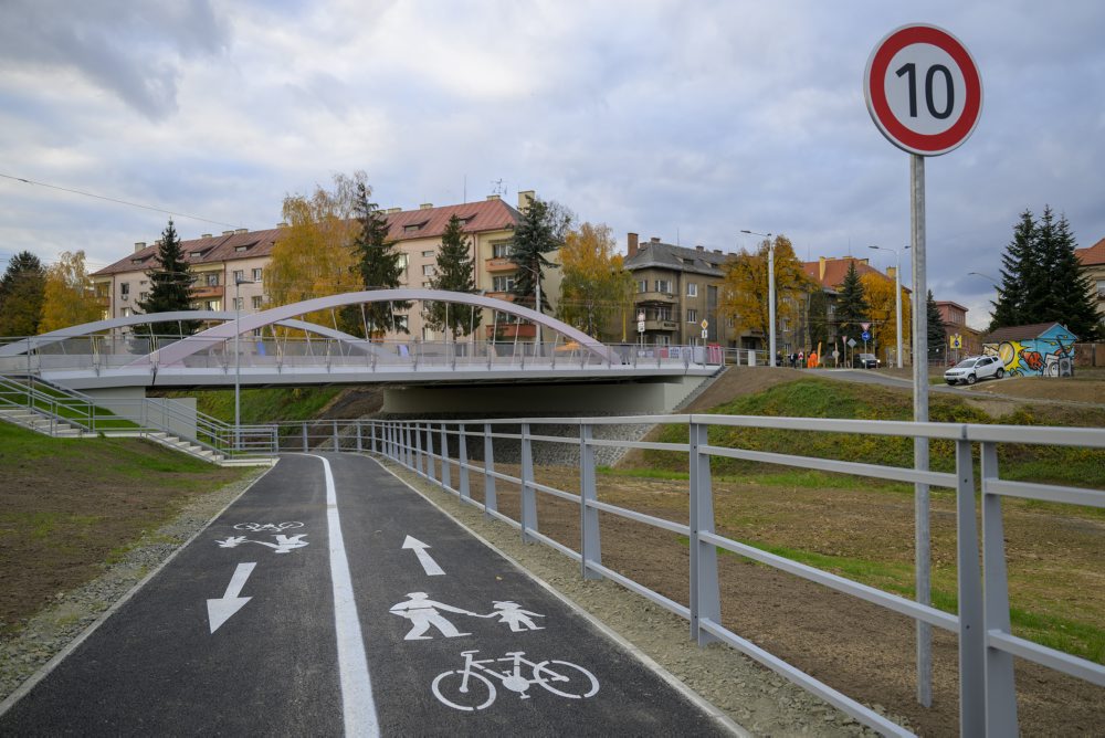 Dokončený most na ulici Lesík delostrelcov v Prešove