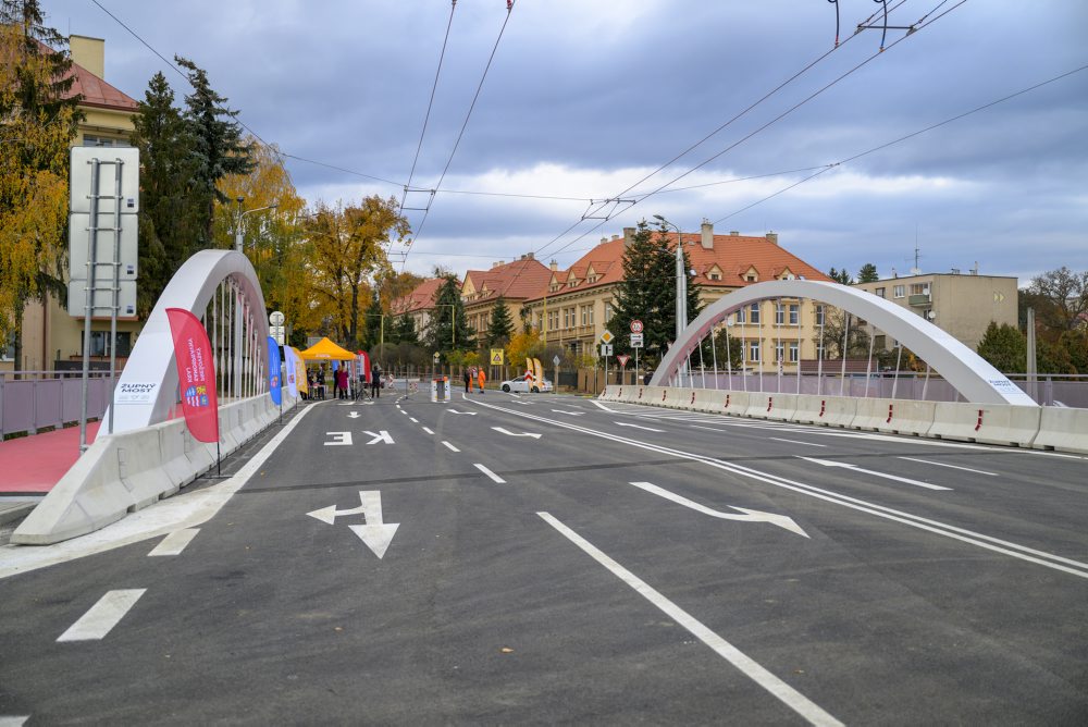 Dokončený most na ulici Lesík delostrelcov v Prešove