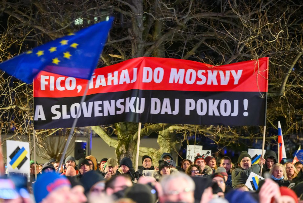 Protest "Slovensko je Európa" v Bratislave 