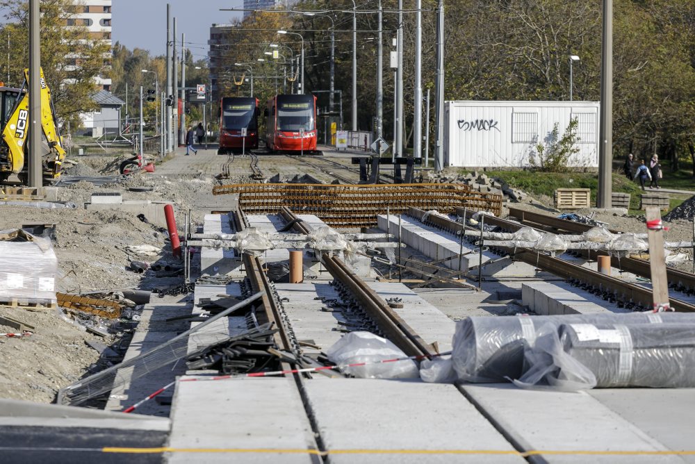 Výstavba električkovej trate v Petržalke