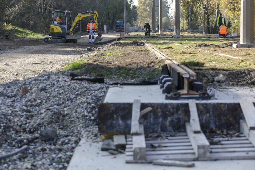 Výstavba električkovej trate v Petržalke