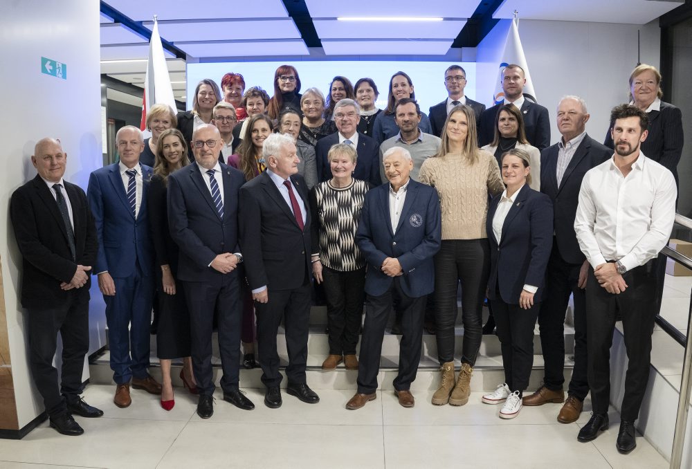 Stretnutie prezidenta Medzinárodného olympijského výboru Thomasa Bacha so súčasnými i bývalými slovenskými športovcami