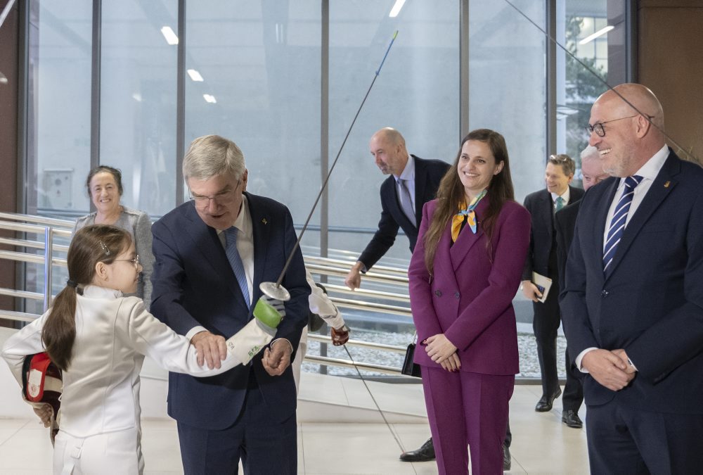 Stretnutie prezidenta Medzinárodného olympijského výboru Thomasa Bacha so súčasnými i bývalými slovenskými športovcami