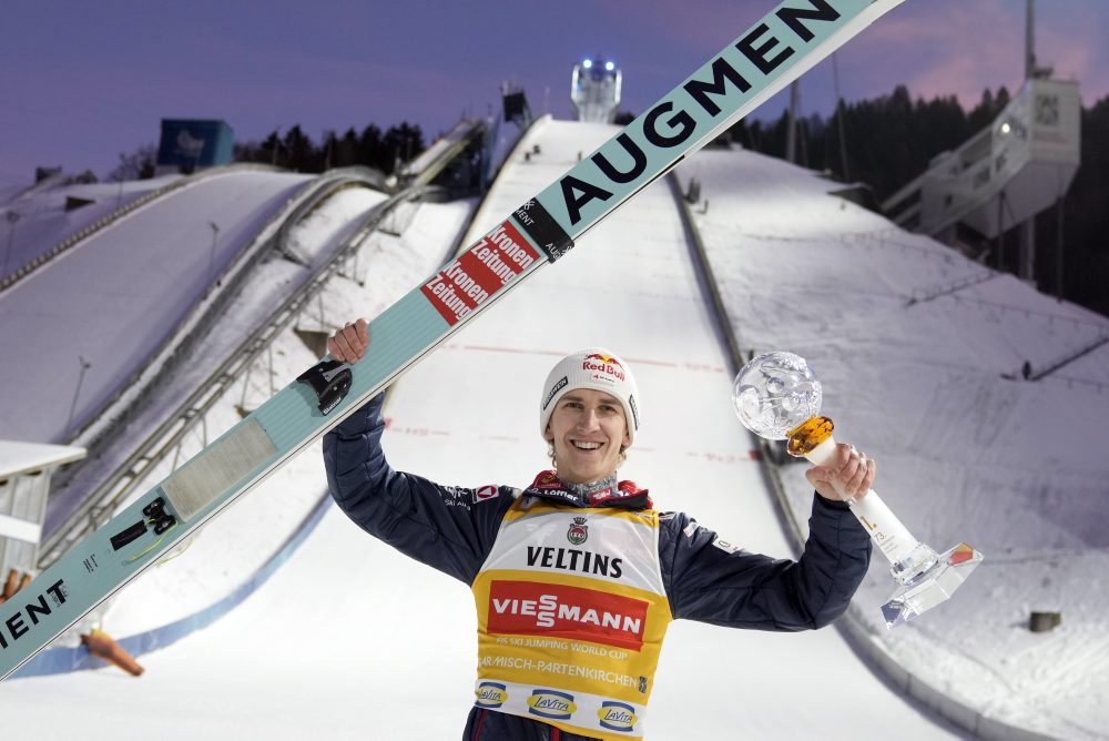 Rakúšan Daniel Tschofenig vyhral druhé podujatie Turné v Garmisch-Partenkirchene