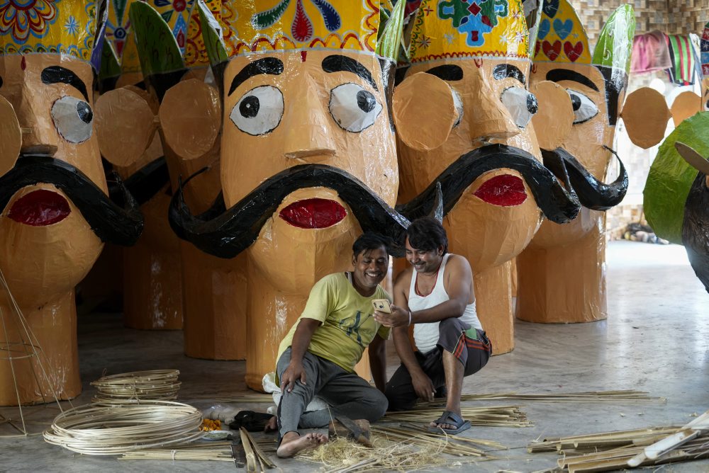 Hinduistický sviatok Dussehra v Indii