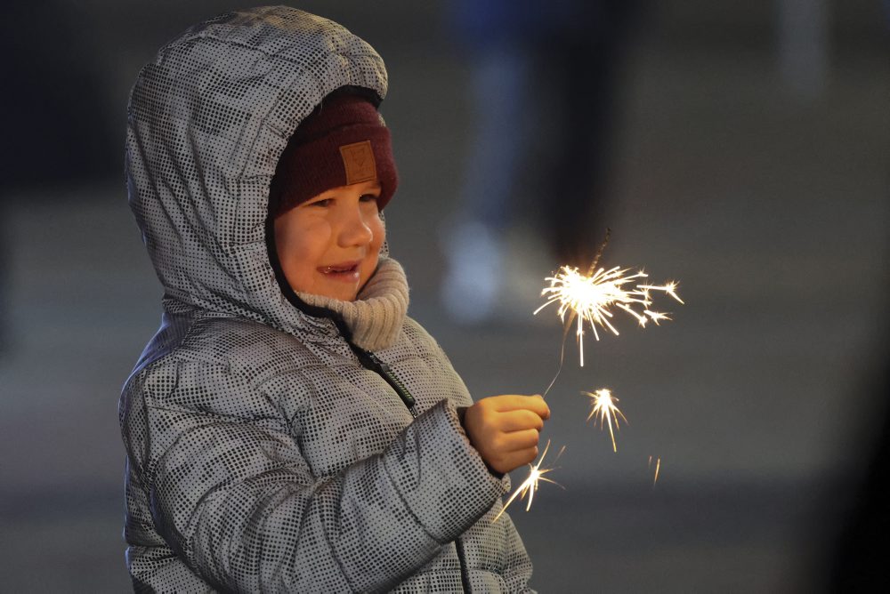 Oslavy nového roka na Ukrajine