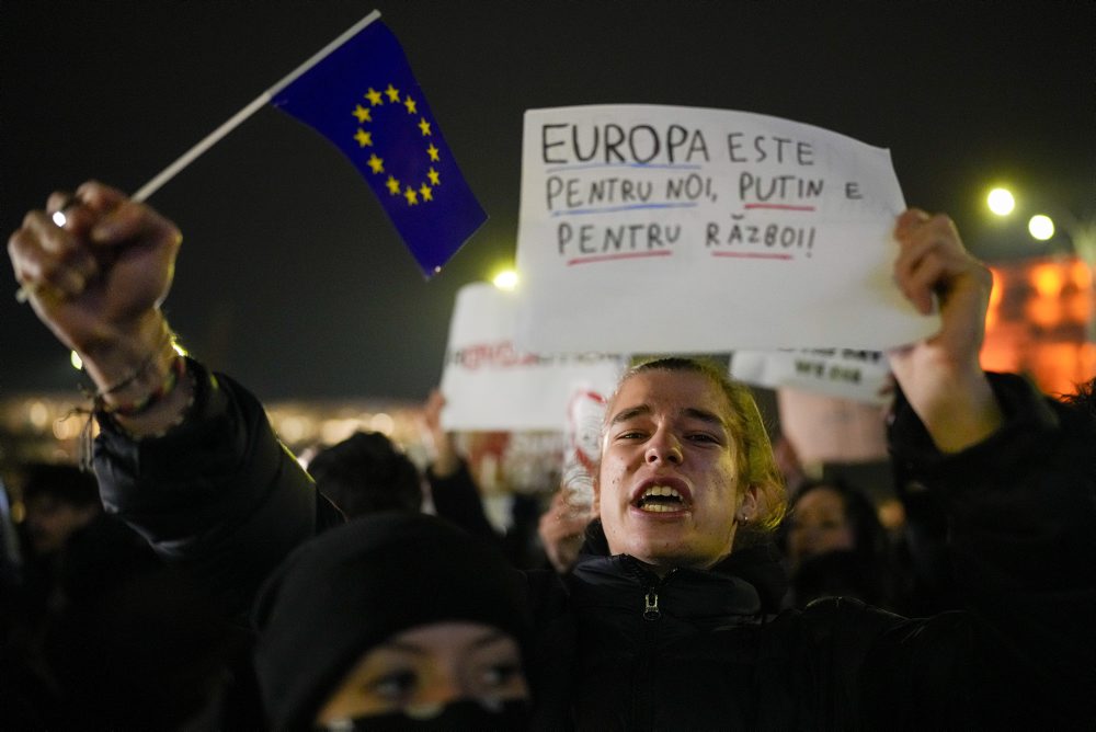 V Bukurešti protestovali proti výsledku prvého kola prezidentských volieb