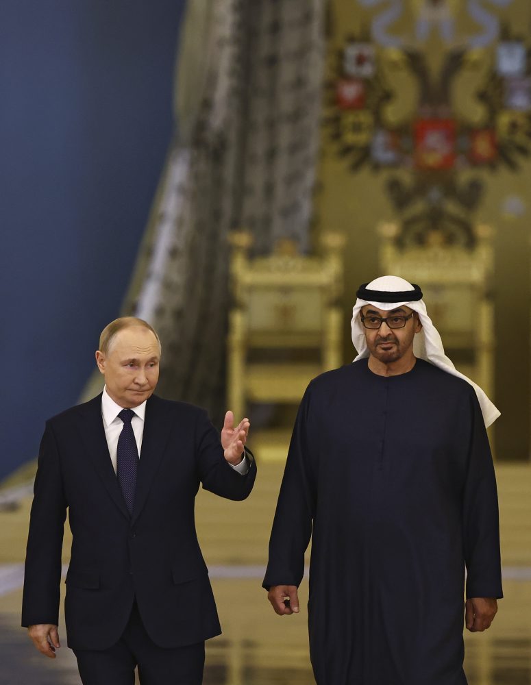 Prezident Spojených arabských emirátov Muhammad bin Zájid Ál Nahján sa v Kremli stretol s Vladimirom Putinom 