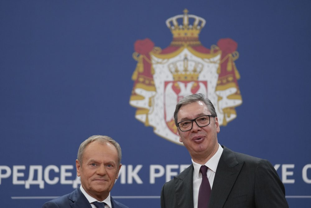 Poľský premiér Donald Tusk v Poľsku 