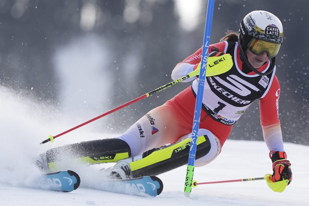 švajčiarska lyžiarka Wendy Holdenerová 