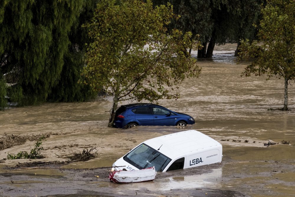 Španielsku provinciu Malaga postihli záplavy