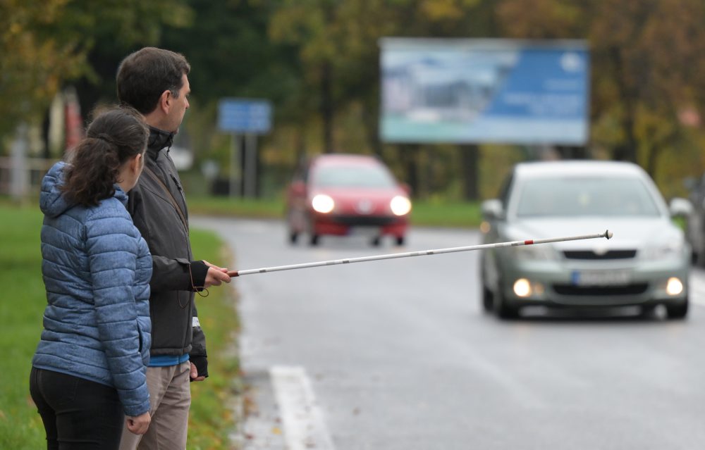 Dopravno-preventívna aktivita Deň bielej palice v Bratislave