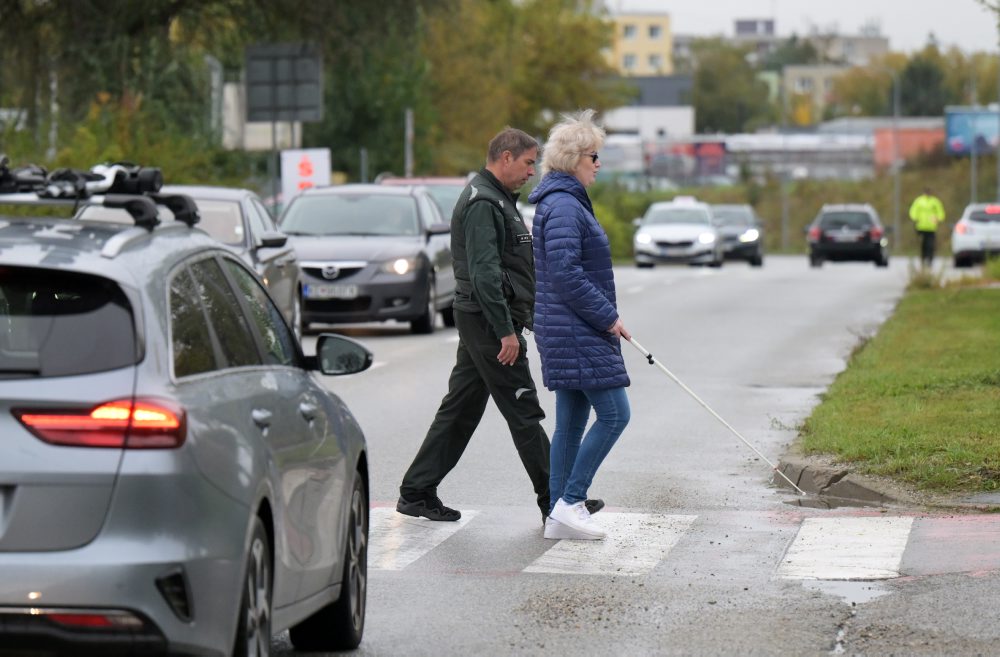 Dopravno-preventívna aktivita Deň bielej palice v Bratislave