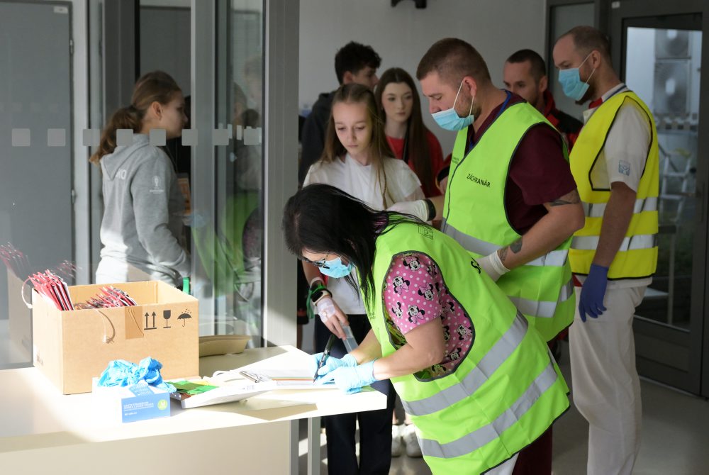 Cvičenie udalosti s hromadným postihutím osôb v Detskej fakultnej nemocnici v Košiciach