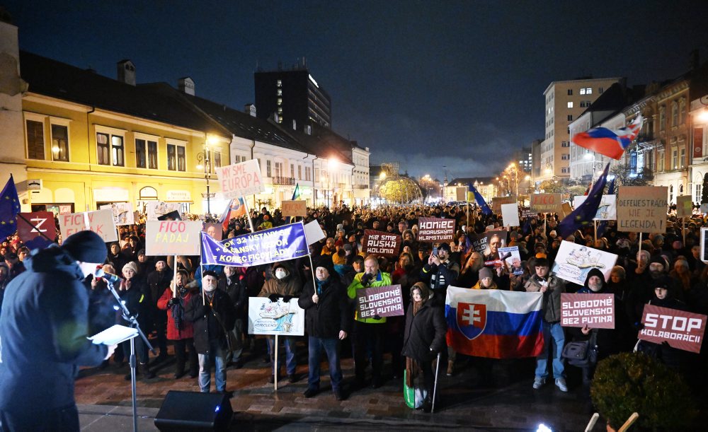 Protest "Slovensko je Európa" v Košiciach