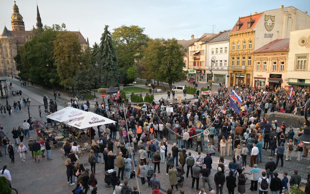 Občiansky protest na podporu Kultúrneho štrajku v Košiciach