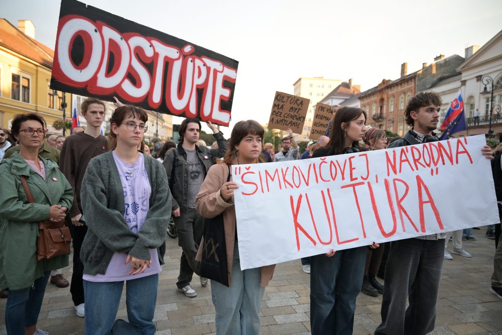 Občiansky protest na podporu Kultúrneho štrajku v Košiciach