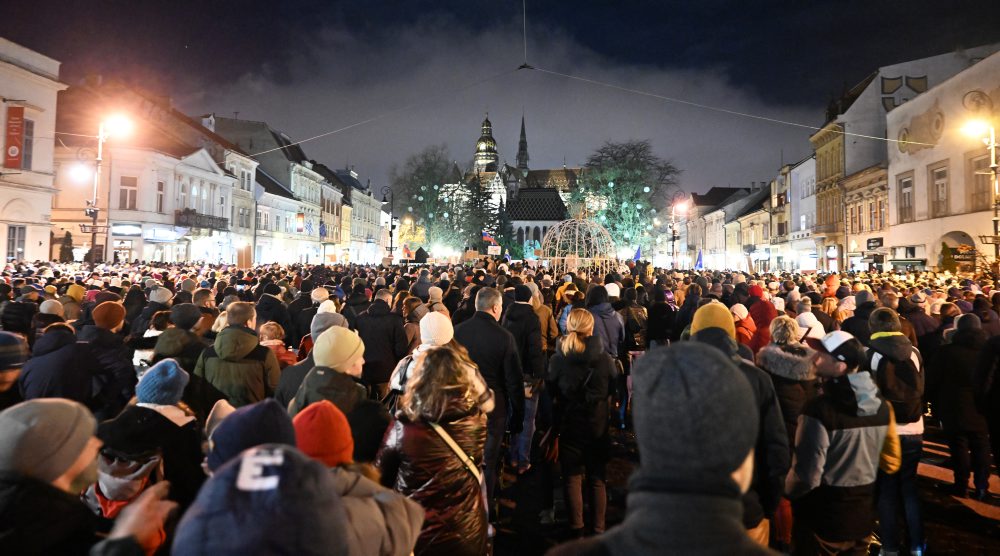 Protest "Slovensko je Európa" v Košiciach