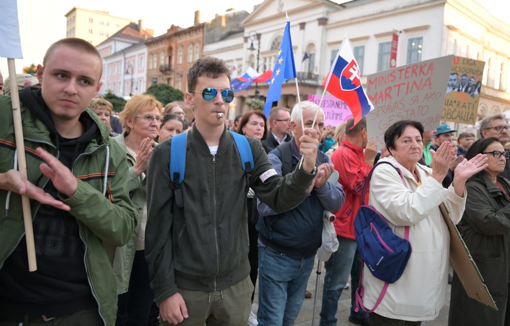 Občiansky protest na podporu Kultúrneho štrajku v Košiciach