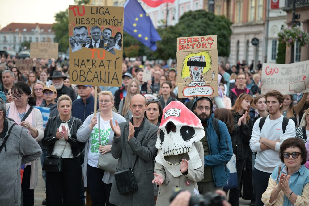 Občiansky protest na podporu Kultúrneho štrajku v Košiciach