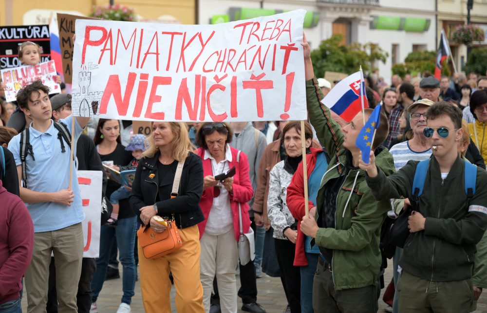 Občiansky protest na podporu Kultúrneho štrajku v Košiciach