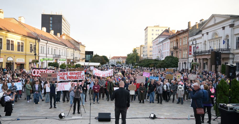 Občiansky protest na podporu Kultúrneho štrajku v Košiciach