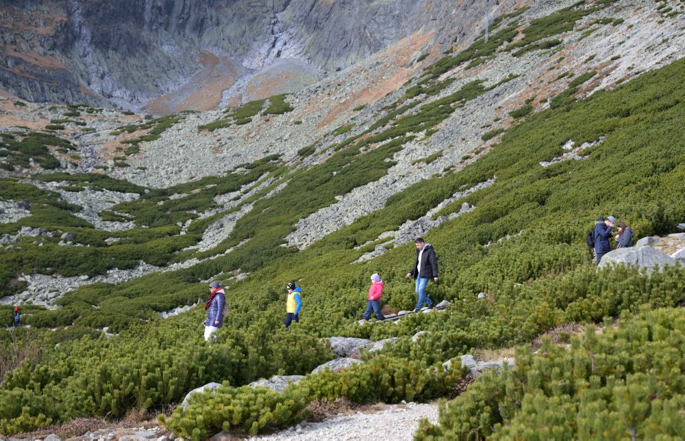 Turistika na Skalnatom pleso vo Vysokých Tatrách