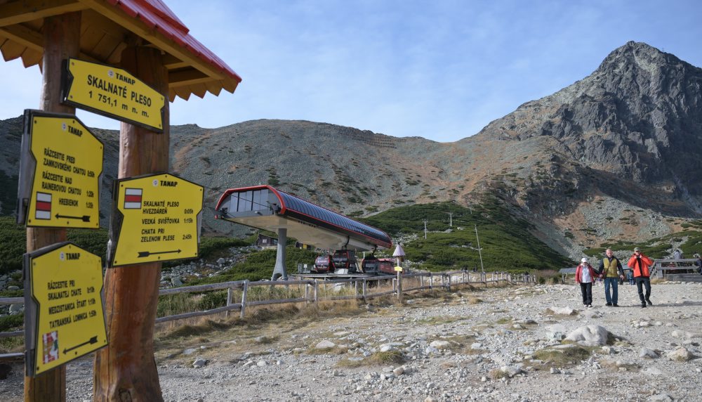 Turistika na Skalnatom pleso vo Vysokých Tatrách